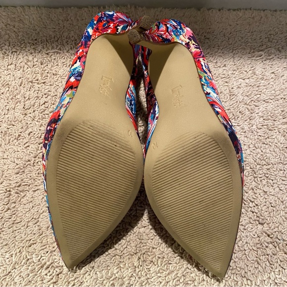 Limelight beautiful multi colored floral heels size 10 - Picture 2 of 7